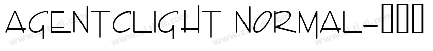 AgentCLight Normal字体转换